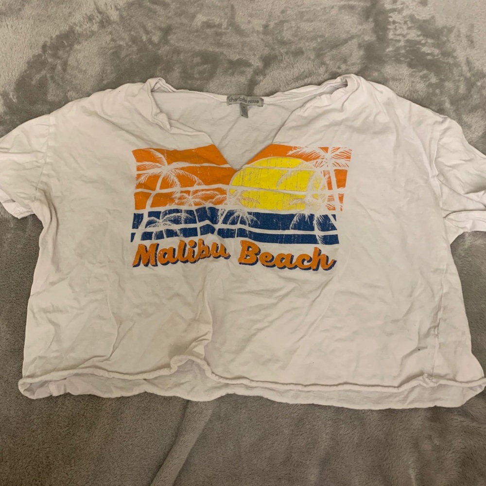 Malibu beach crop top